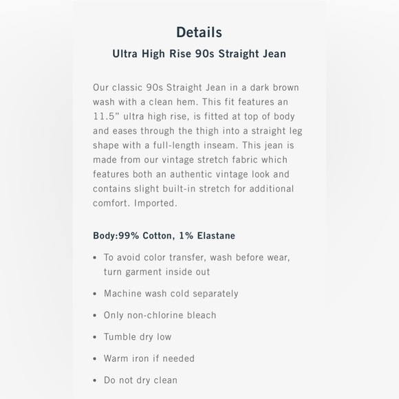 Abercrombie Ultra High Rise 90s Straight Jean - Picture 6 of 6